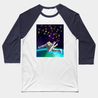 Flower Astronaut Baseball T-Shirt